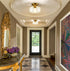 Modern Semi Flush Ceiling Lights Open Glass Drum Shade
